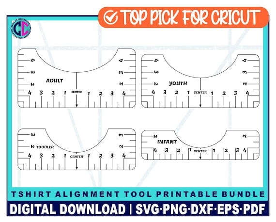 Tshirt Ruler Svg,tshirt Alignment Tool Ruler, Alignment Tool Ruler