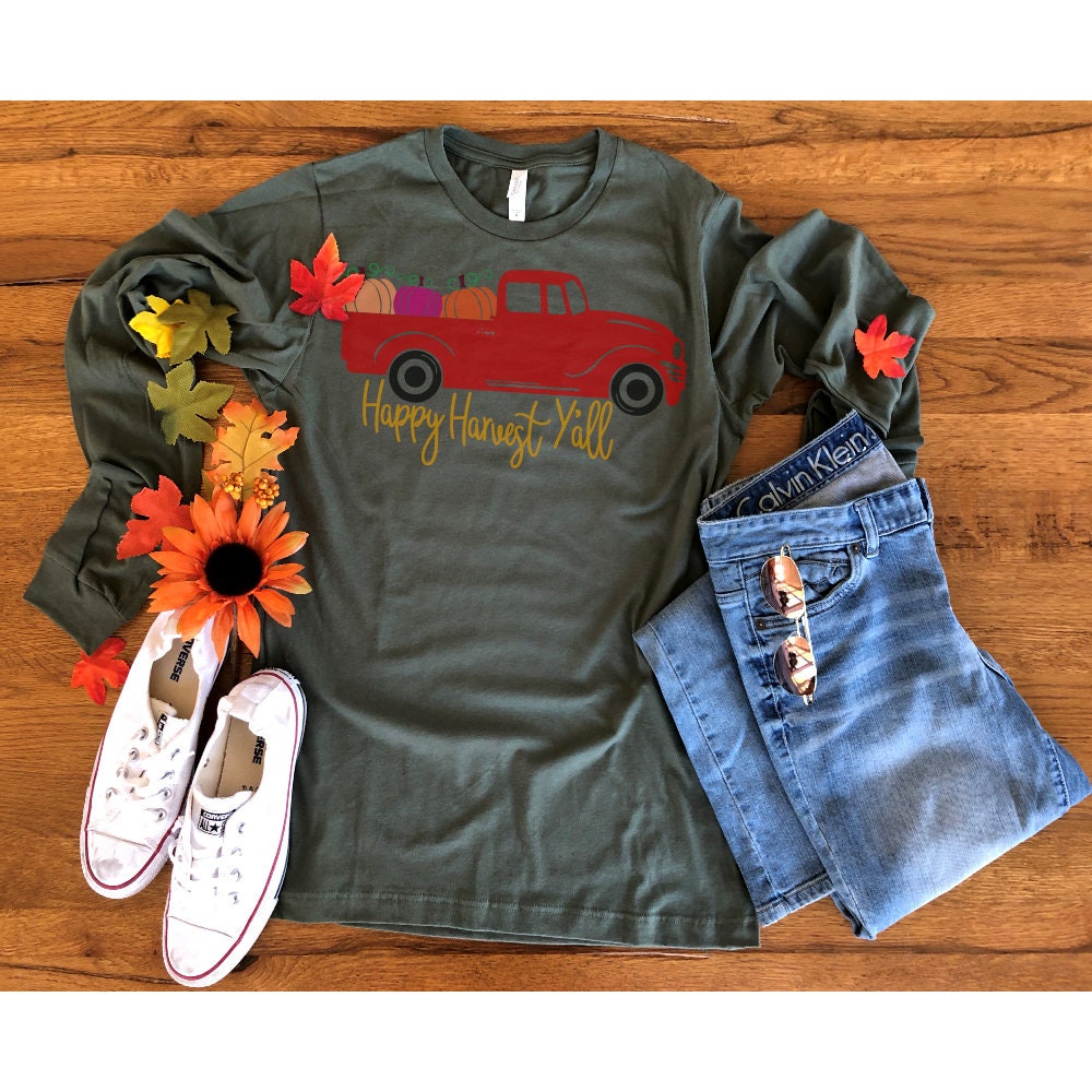Download Happy Harvest Red Truck svg,Thanksgiving Red Truck svg,Red ...