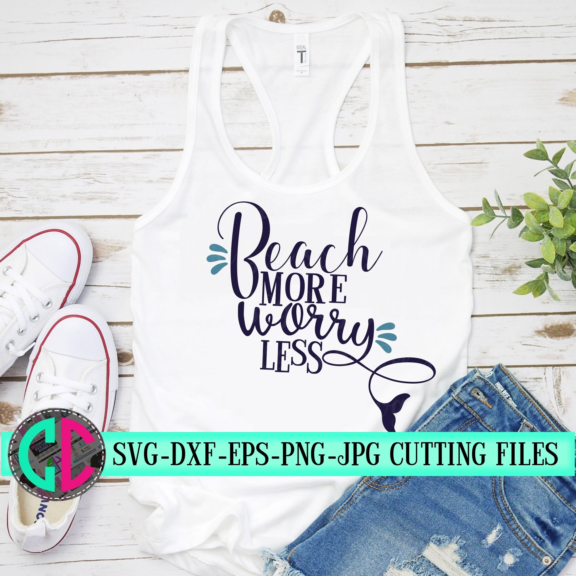 Download Beach More Worry Less Svg Summer Svg Summer Quotes Svg Svg Beach Shirts Summer Svg Designs Summer Cut File Cricut Svg
