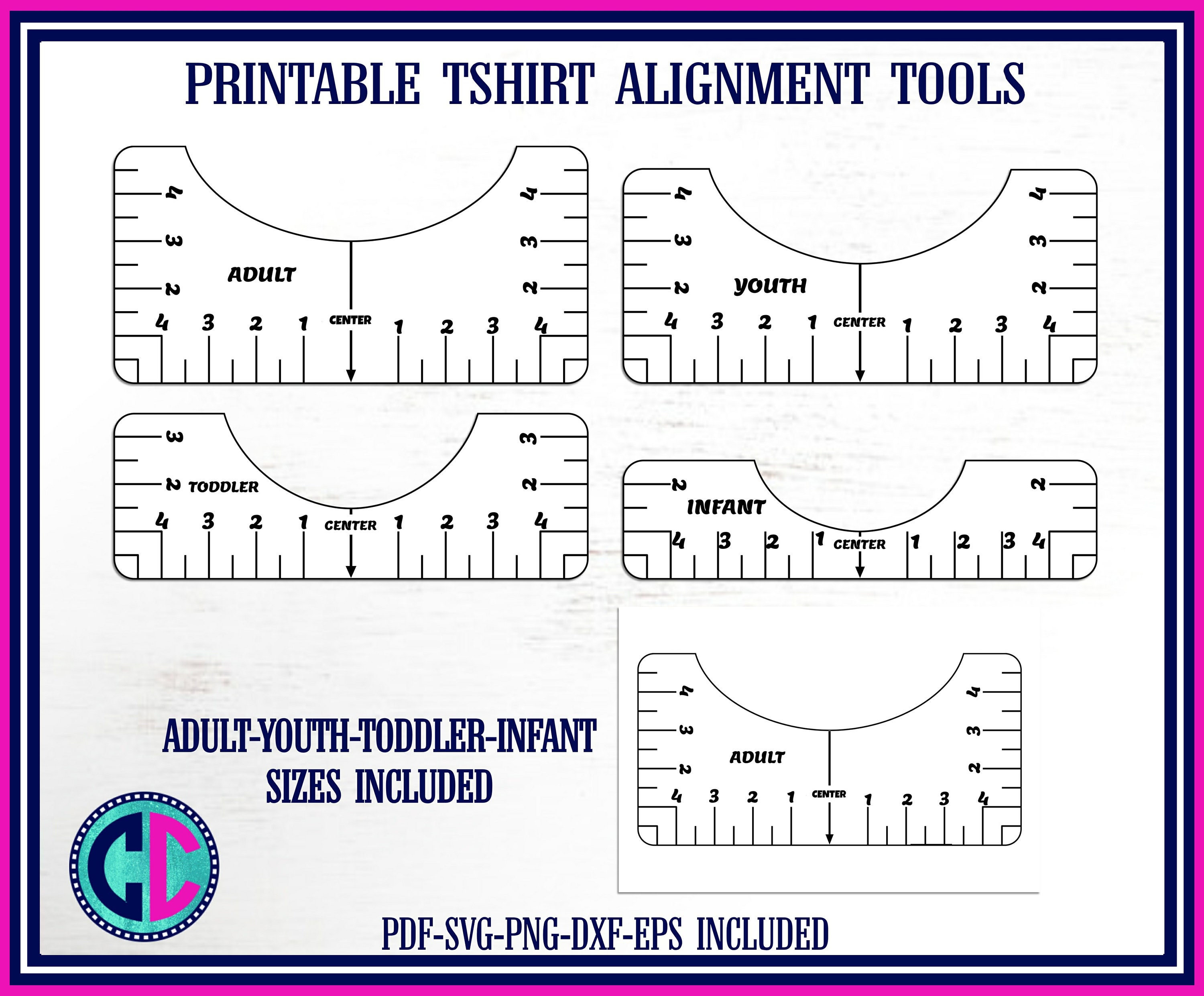 Download Tshirt Ruler SVG,Tshirt Alignment Tool Ruler, alignment tool ruler, Printable tshirt ruler ...