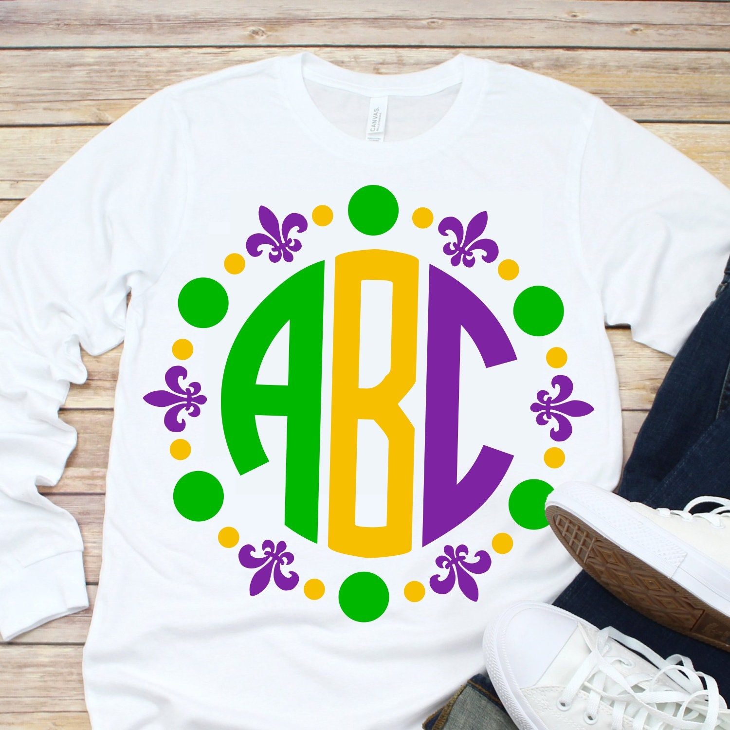 Download Mardi Gras Monogram SVG file,Mardi Gras Shirt Svg,Mardi Gras Vinyl shirt,Monogram Mardi Gras ...