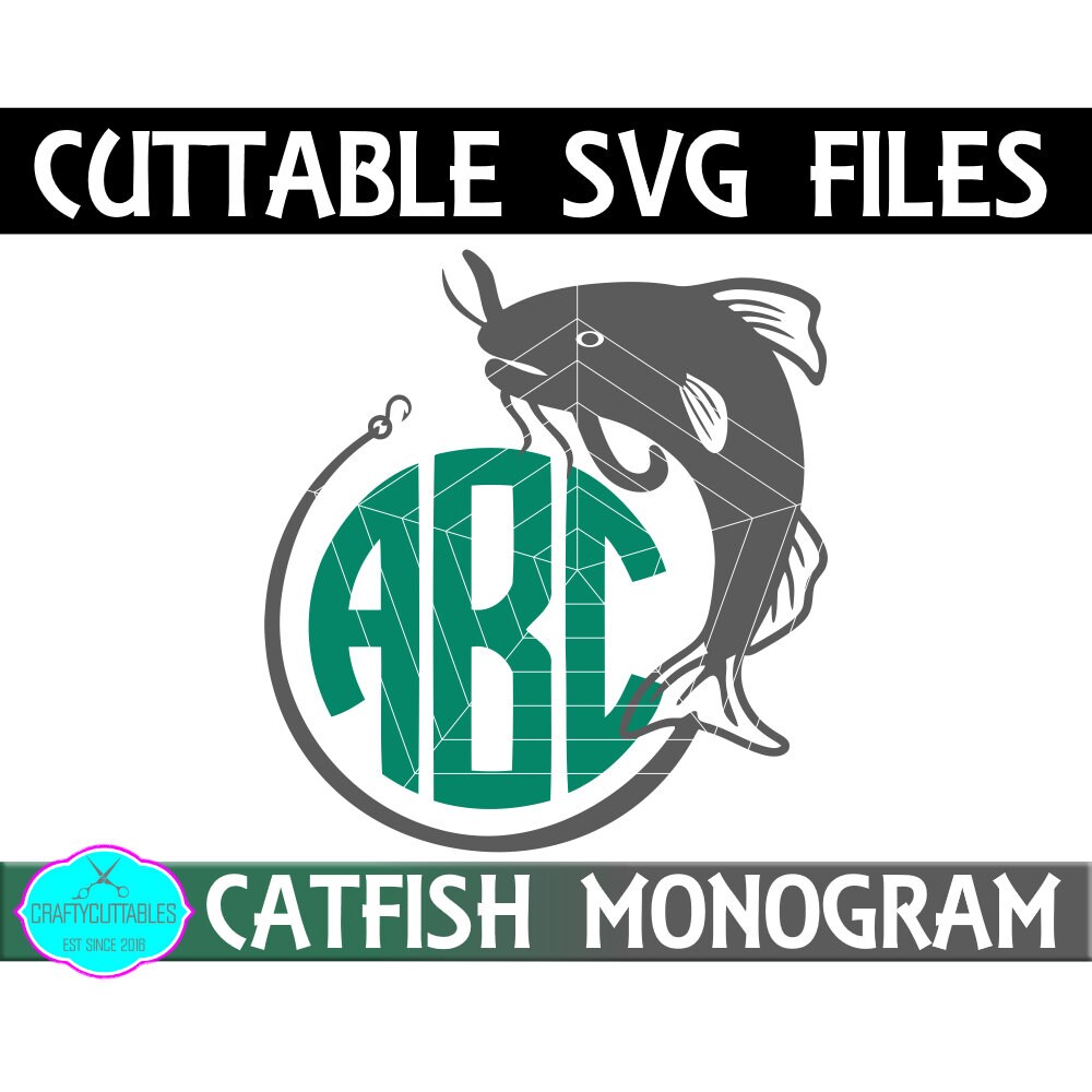 Download Catfish Monogram,Cat fishing svg,Tshirt svg,Svg Monogram ...