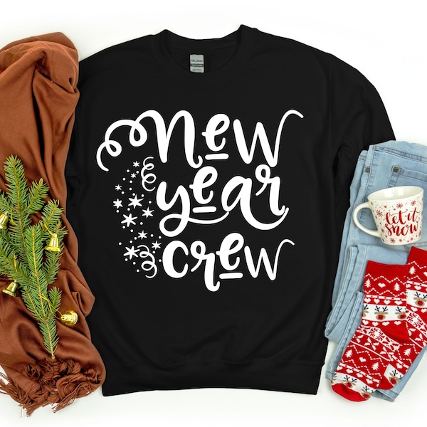 New Year Crew Svg, New Year's Svg, New Year's Eve Svg, New Year svg designs, New Year cut files, Christmas svg design, Christmas cut files