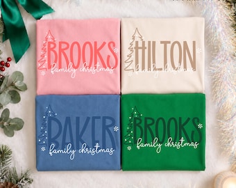 Custom Christmas Family Name PNG SVG | Personalized Christmas Shirt | Custom Name | Custom PNG | Digital Download Cut File