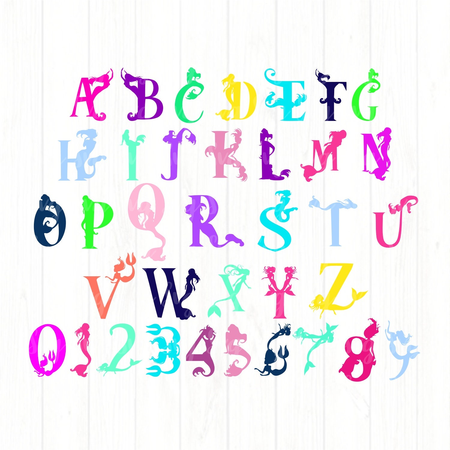 Free Free 279 Mermaid Letters Svg SVG PNG EPS DXF File