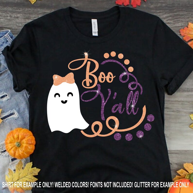 Download Boo Y'all SVG Halloween svgGhost svgsGhost Monogram | Etsy