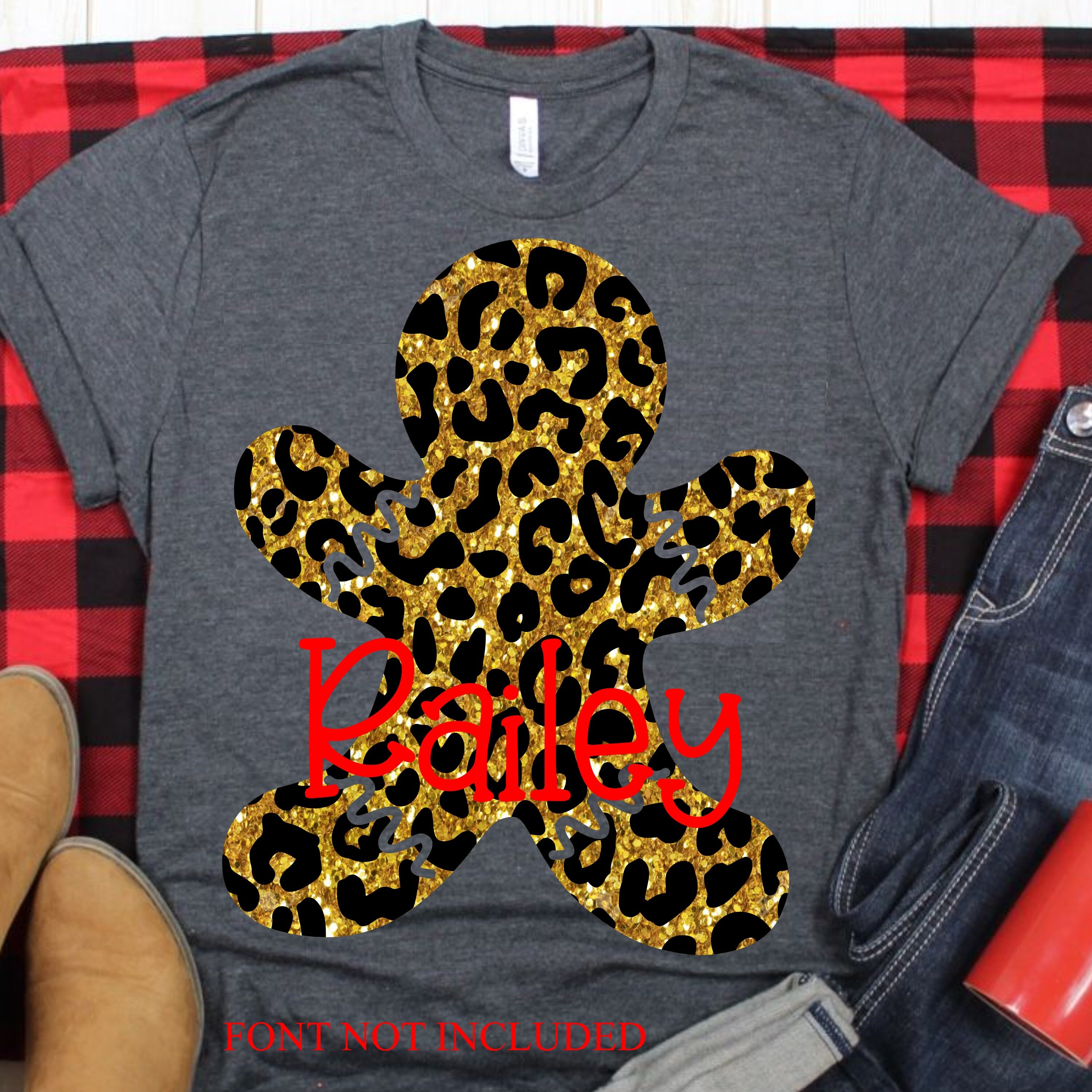 Download Leopard Print Gingerbread Man Svg Christmas Svg Gingerbread Svg Cheetah Print Svg Christmas Svg Design Christmas Cut Files Cricut Svg