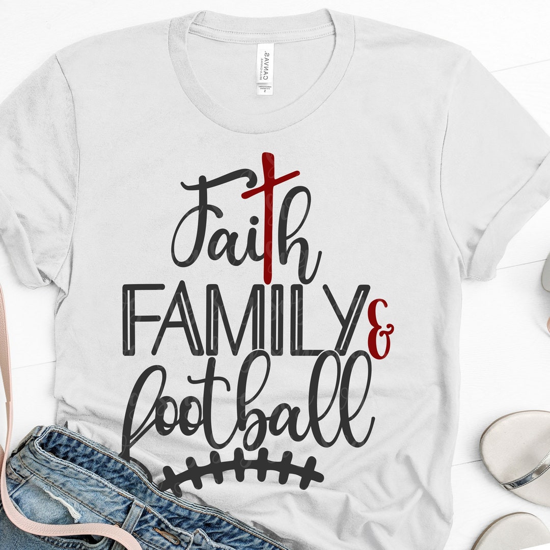 Faith Family Football Svg, Football Mom Svg, Svg, Faith Svg,family Svg ...