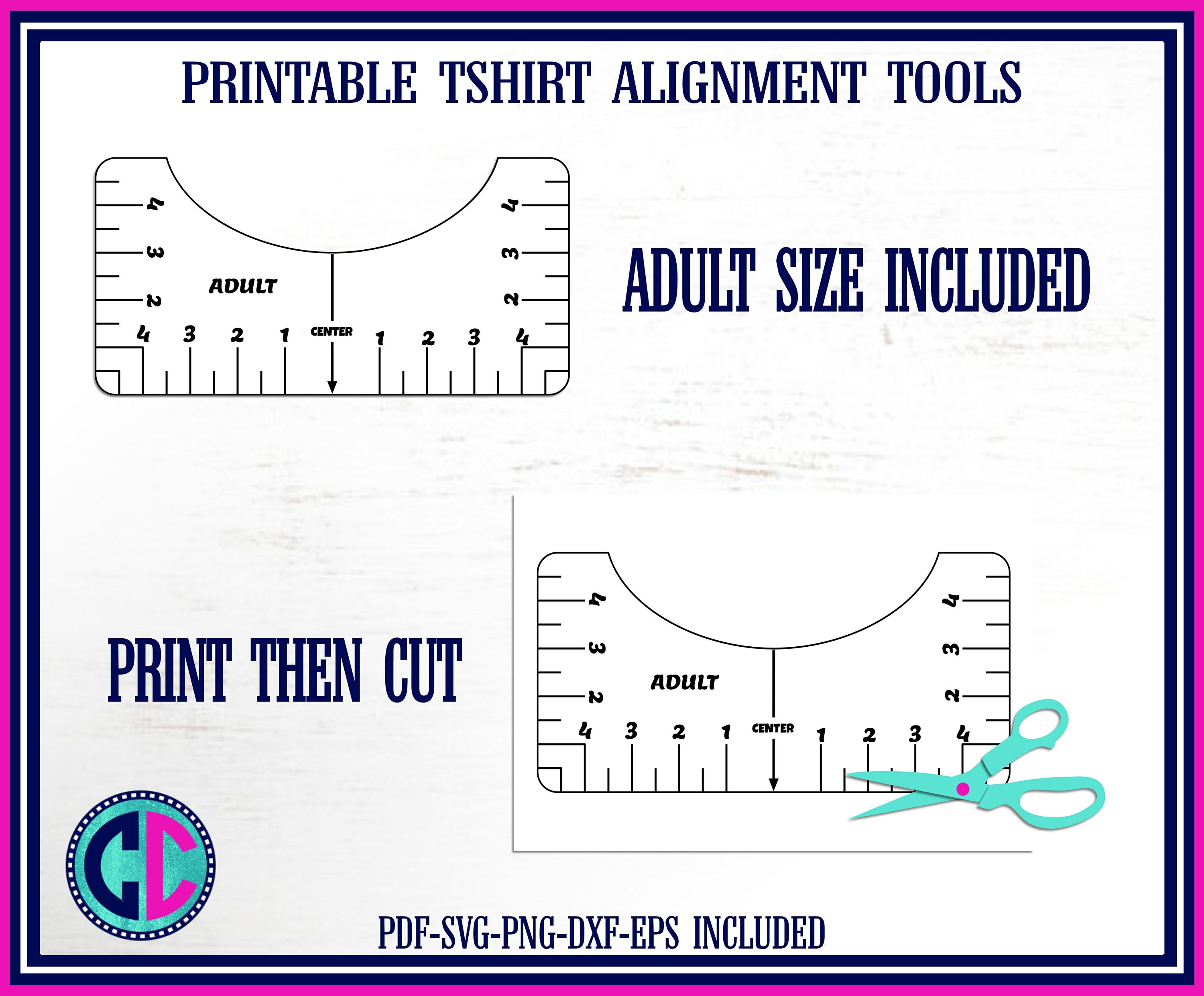 t shirt alignment tool svg
