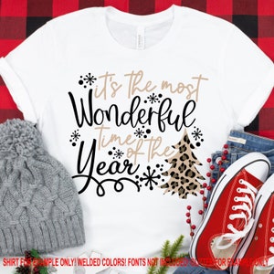 Kerstcadeau, kerstcadeau-idee, mooiste tijd van het jaar luipaard svg, luipaard kerstboom svg, kerst gesneden bestand