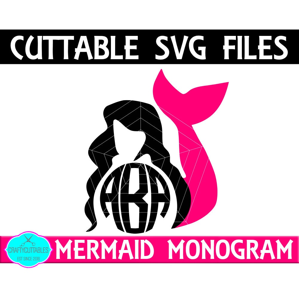 Free Free 59 Little Mermaid Monogram Svg SVG PNG EPS DXF File