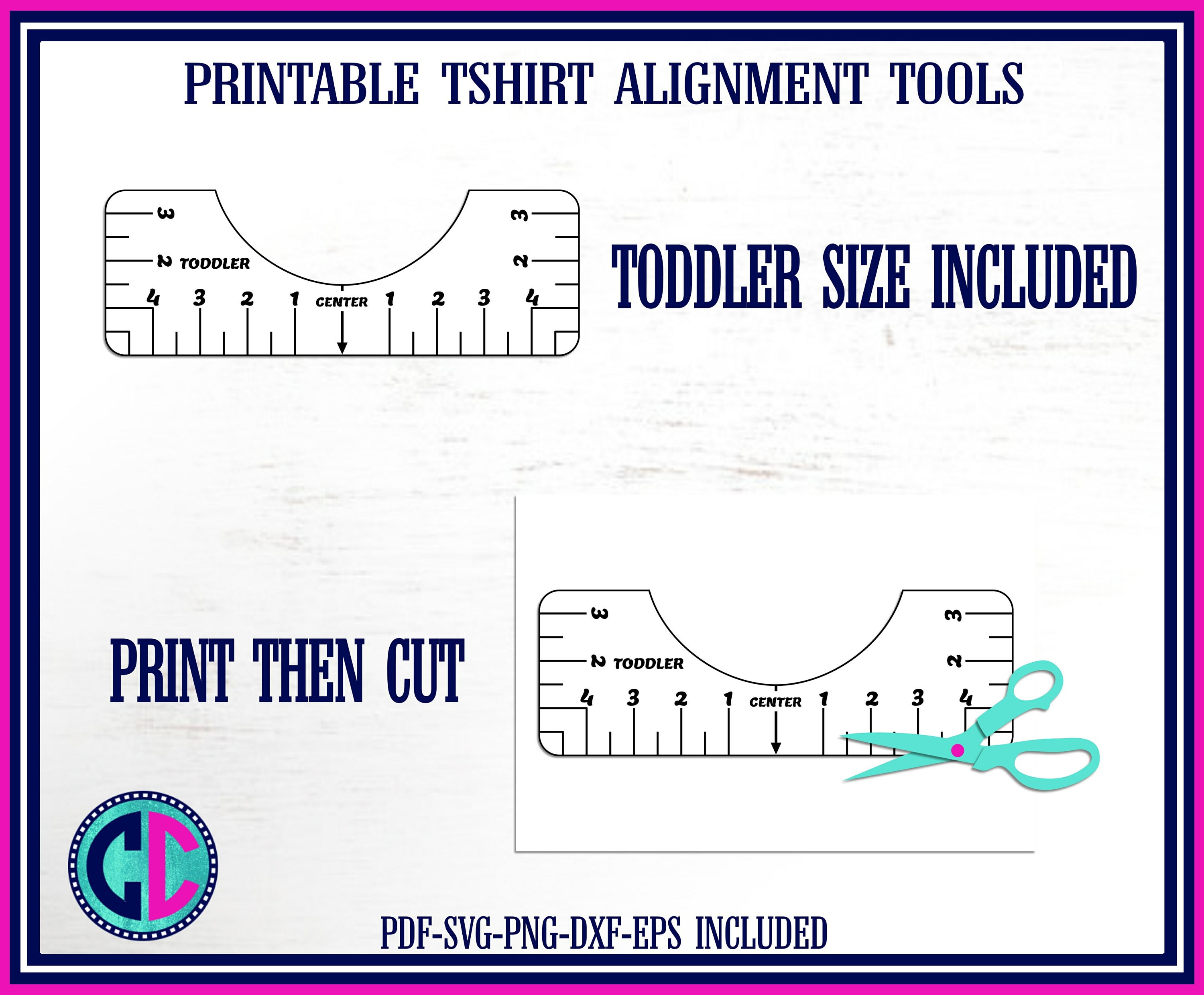 Tshirt Ruler SVG Tshirt Alignment Tool Ruler Alignment Tool Ruler 