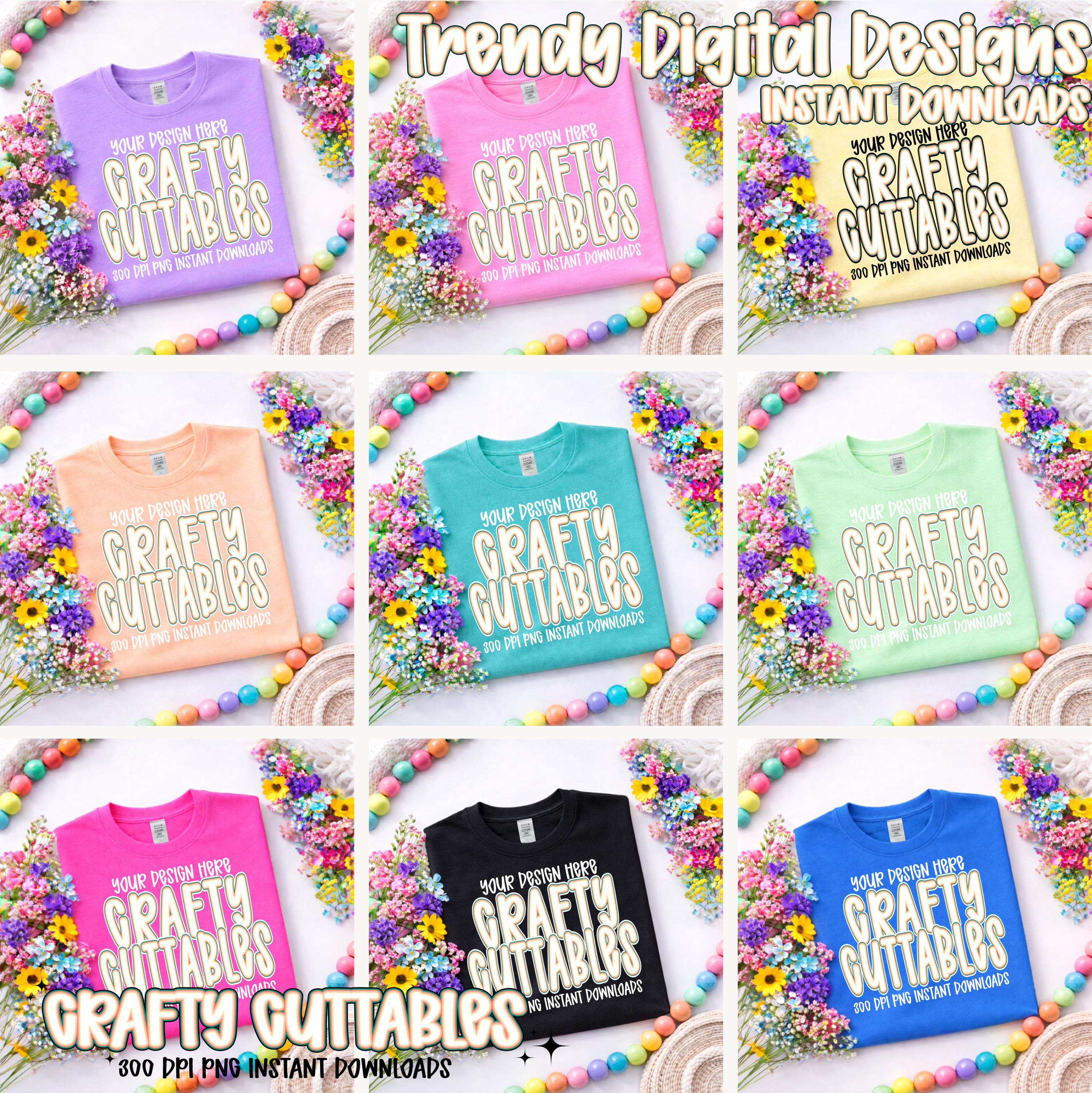 Color For Spring Tee Spring Shirt Bundle | 10 Spring T-shirt Designs | Spring Graphic Tees ...