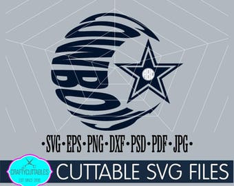 Cowboys SVG, PNG Files Silhouette Cameo and Cricut Files