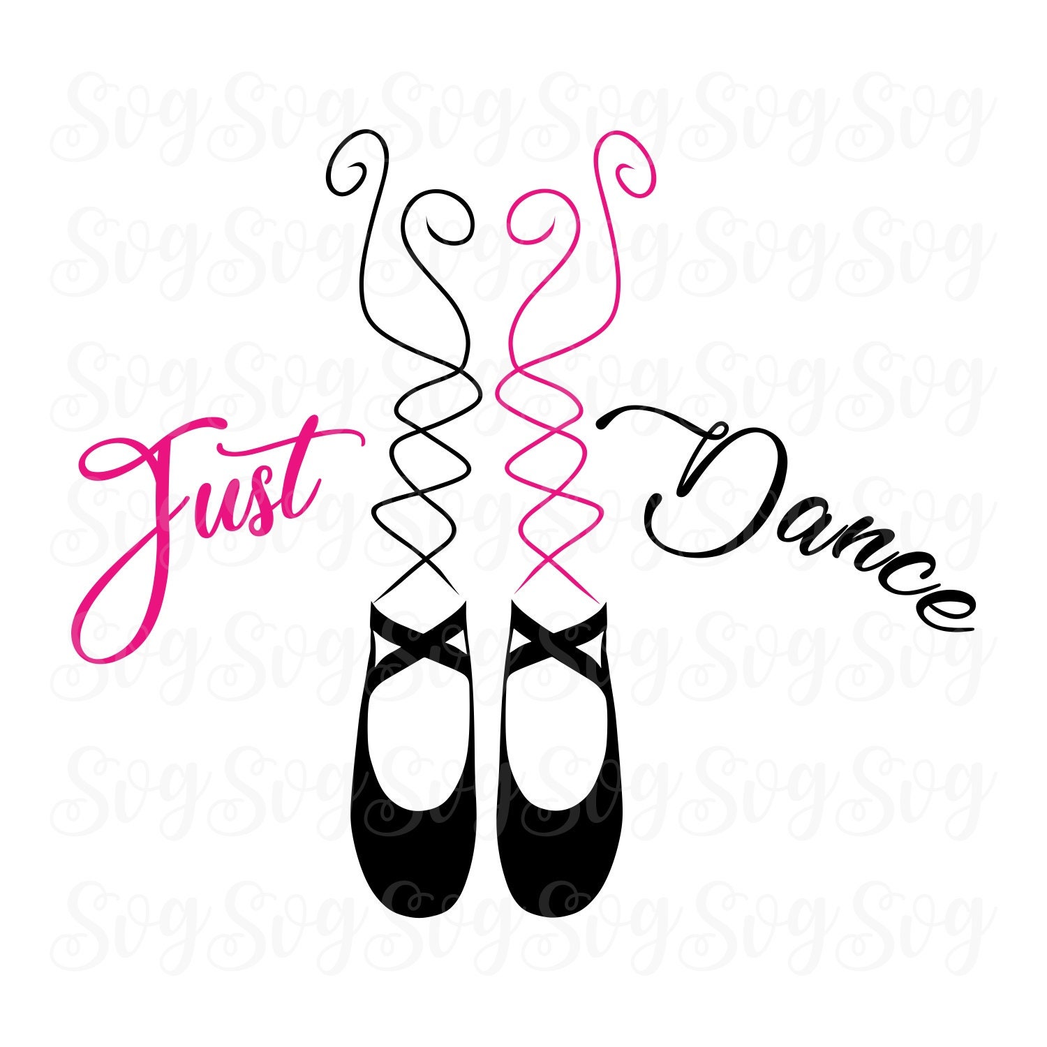 Just Dance svg, Ballet Slippers,Ballet Slippers svg,Ballet Slipper
