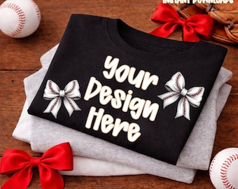 Realistic Baseball Shirt Mockup, Baseball Shirt Mockup, Flat Lay Option, 300 DPI PNG, High Resolution T Shirt Mockup