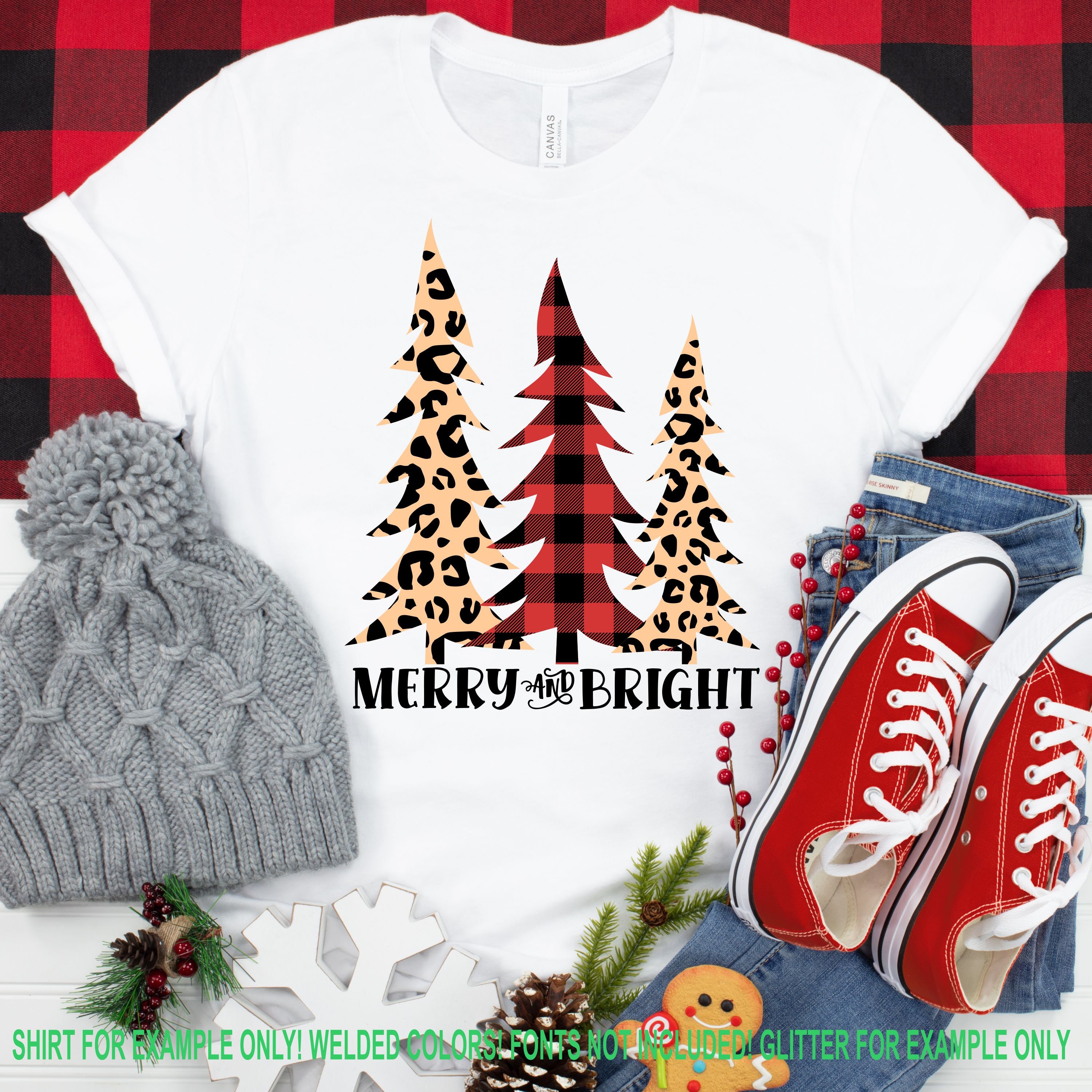 Download Merry And Bright Plaid Svg Plaid Christmas Tree Plaid Svg Leopard Print Tree Svg Cricut Files Christmas Svg Designs Christmas Cut File