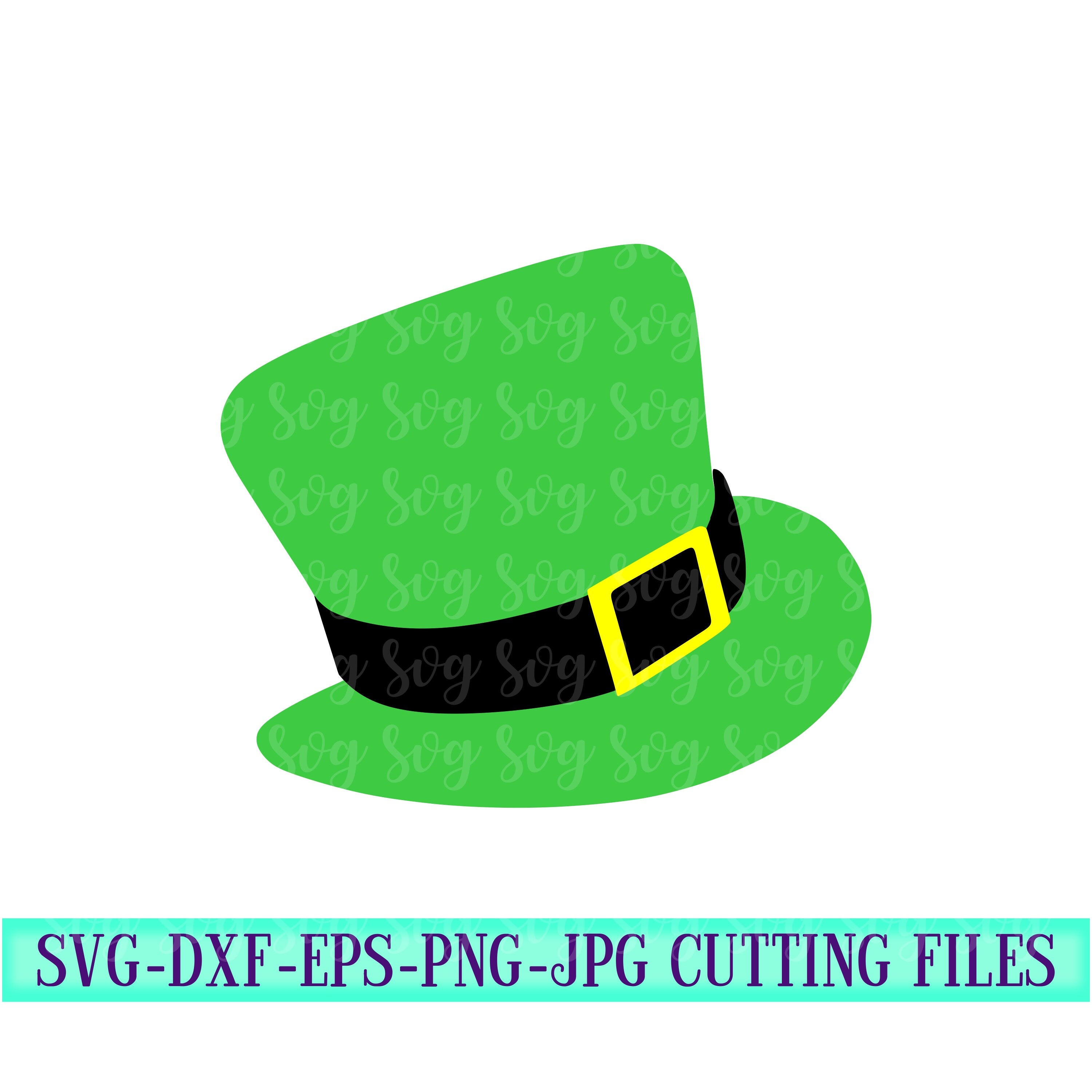 St Patricks Day svg, Leprechaun Hat Monogram svg,Leprechaun Hat svg