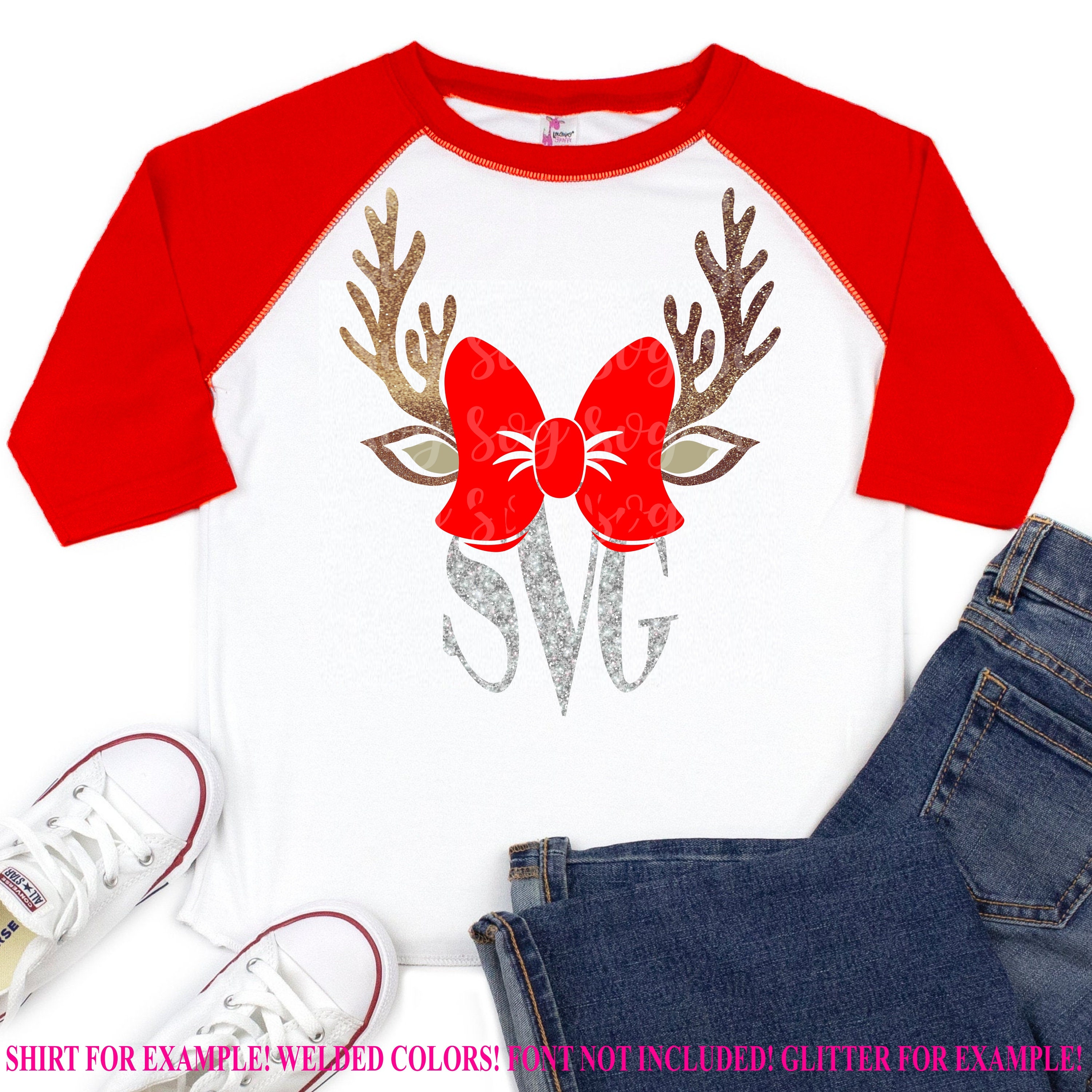 Download Christmas Monogram Svg Antler Svg Christmas Antler Svg Antler Monogram Svg Christmas Svg Design Christmas Cut Files Cricut Svg