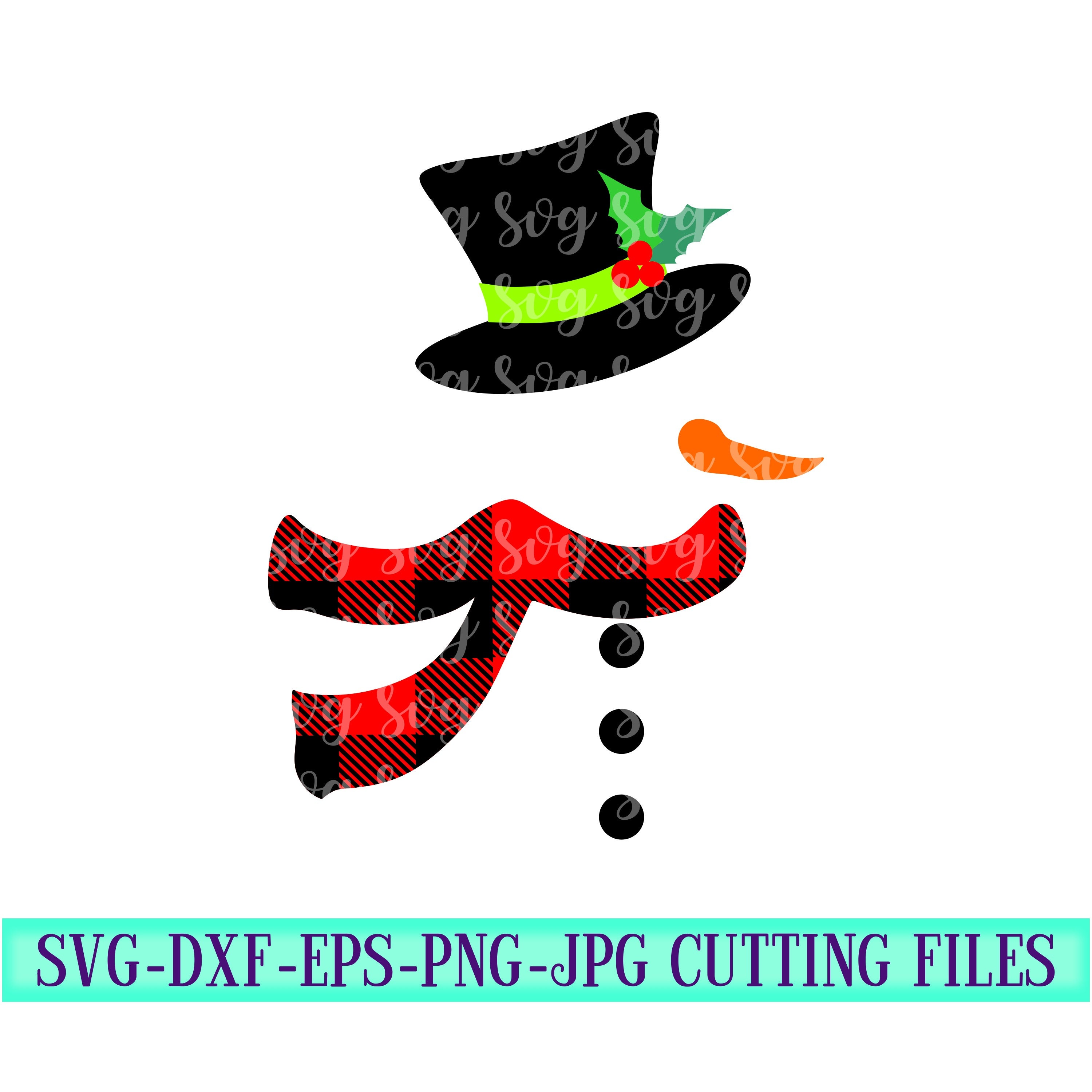 Plaid Snowman Svg Snowman Svg Christmas Svg Buffalo Plaid Svg Boy Christmas Svg Cut Files Cricut Svg Svg For Mobile Mobile Svg