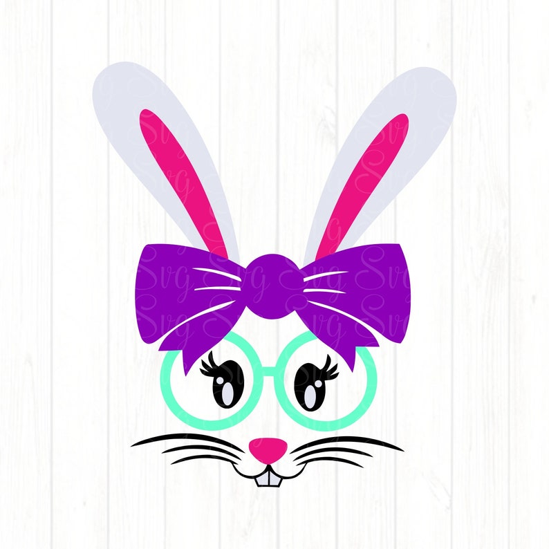 Download Nerd Bunny svgBunny svgGlasses svgNerd svgEaster Bunny | Etsy