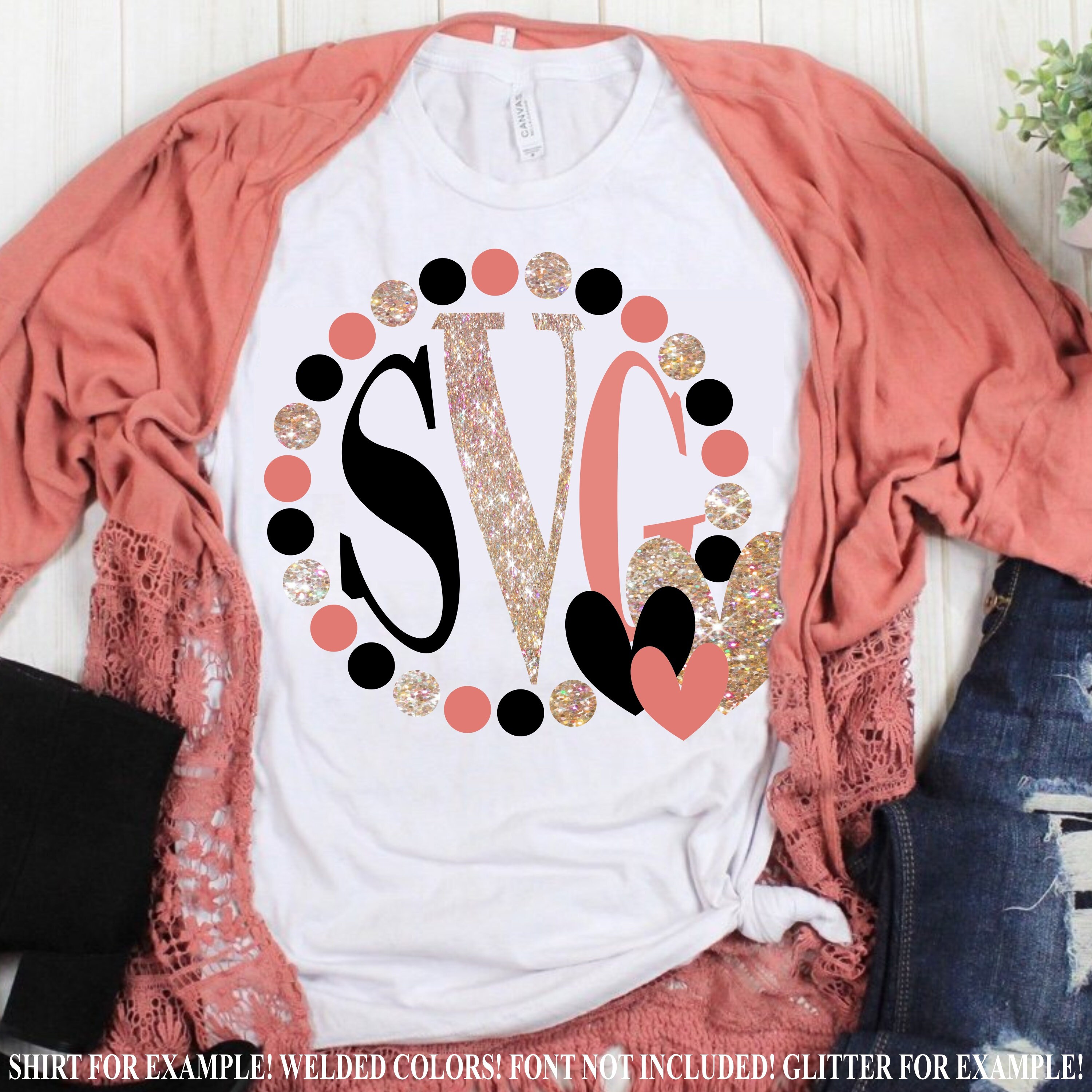 Heart Valentine Monogram Svgmonogram 