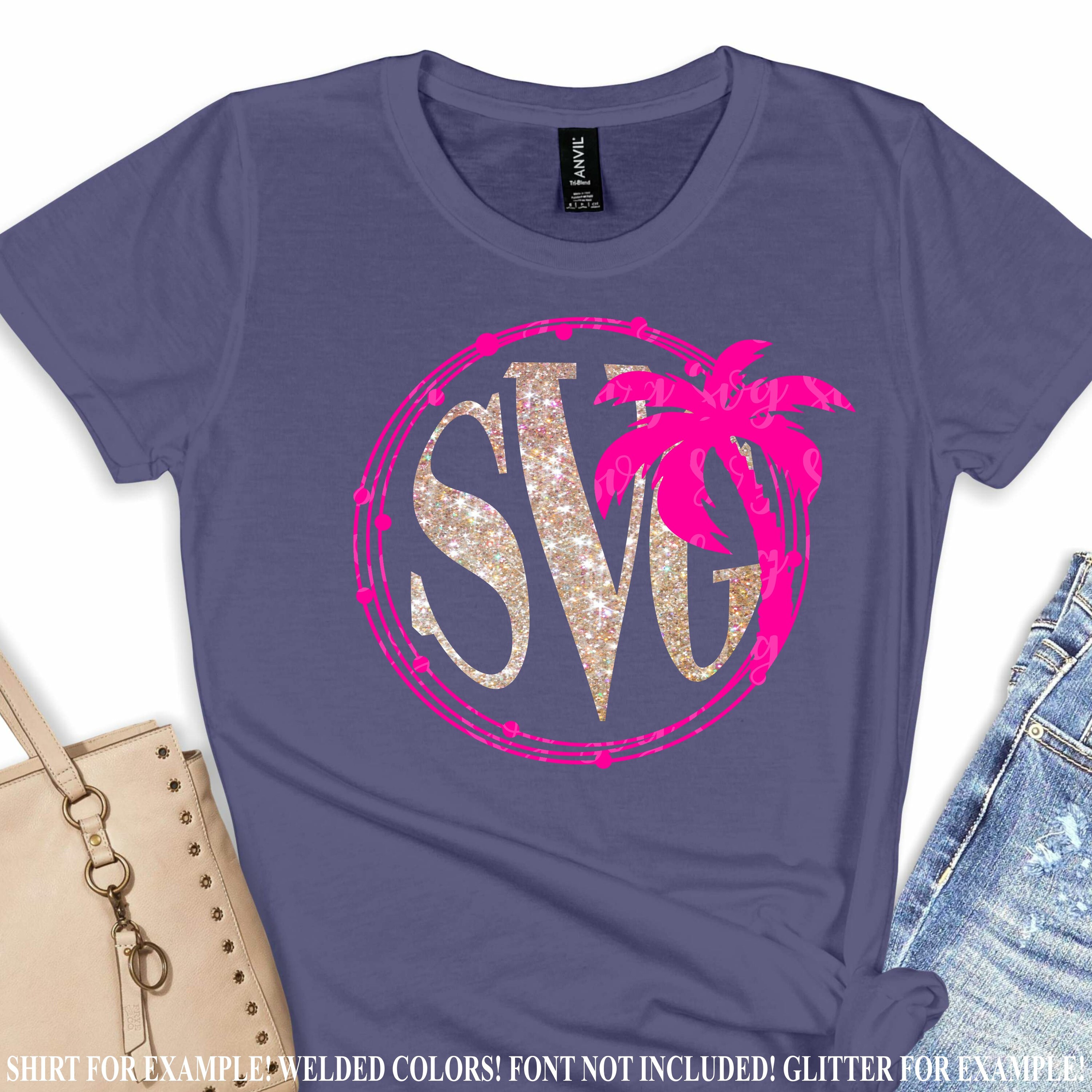 Download monogram beach svg, palm tree svg, Summer svg,Summer ...