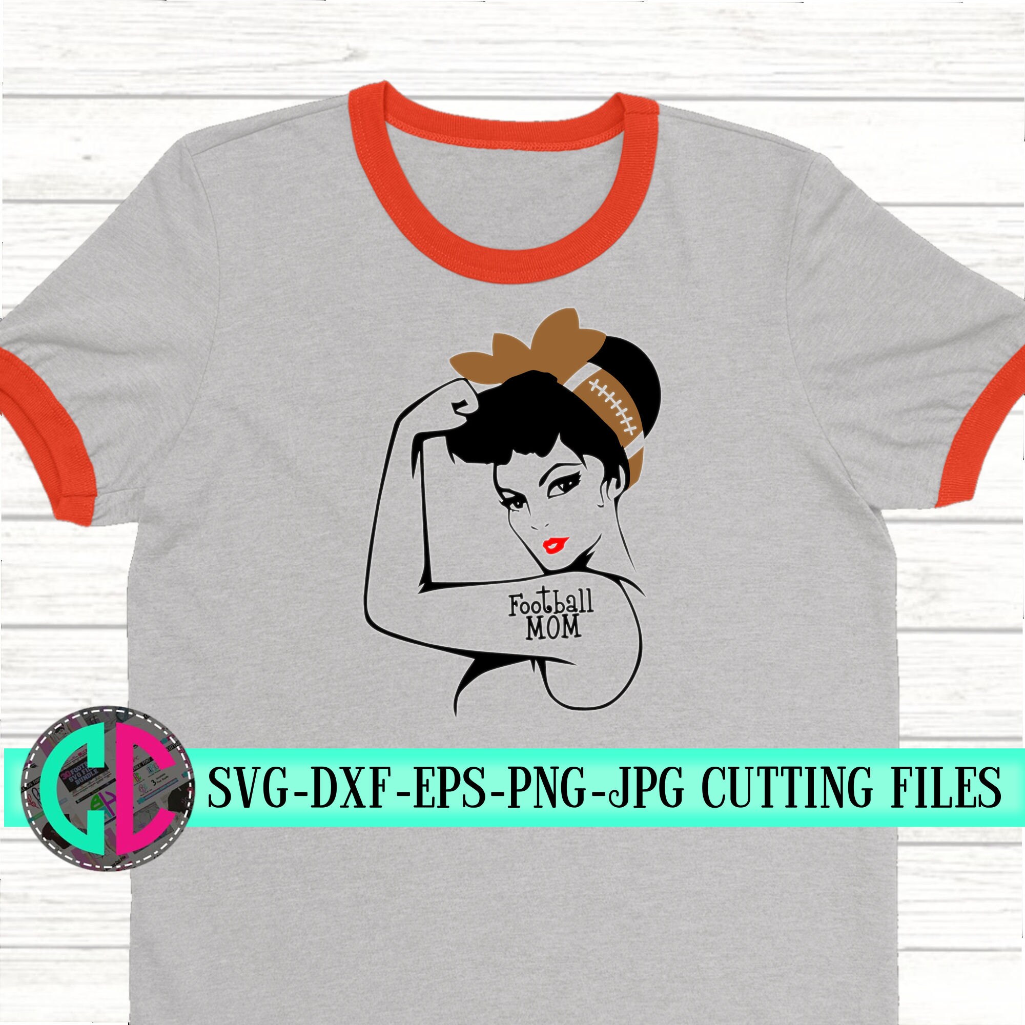 Download rosie riveter football mom svg, football svg, football ...