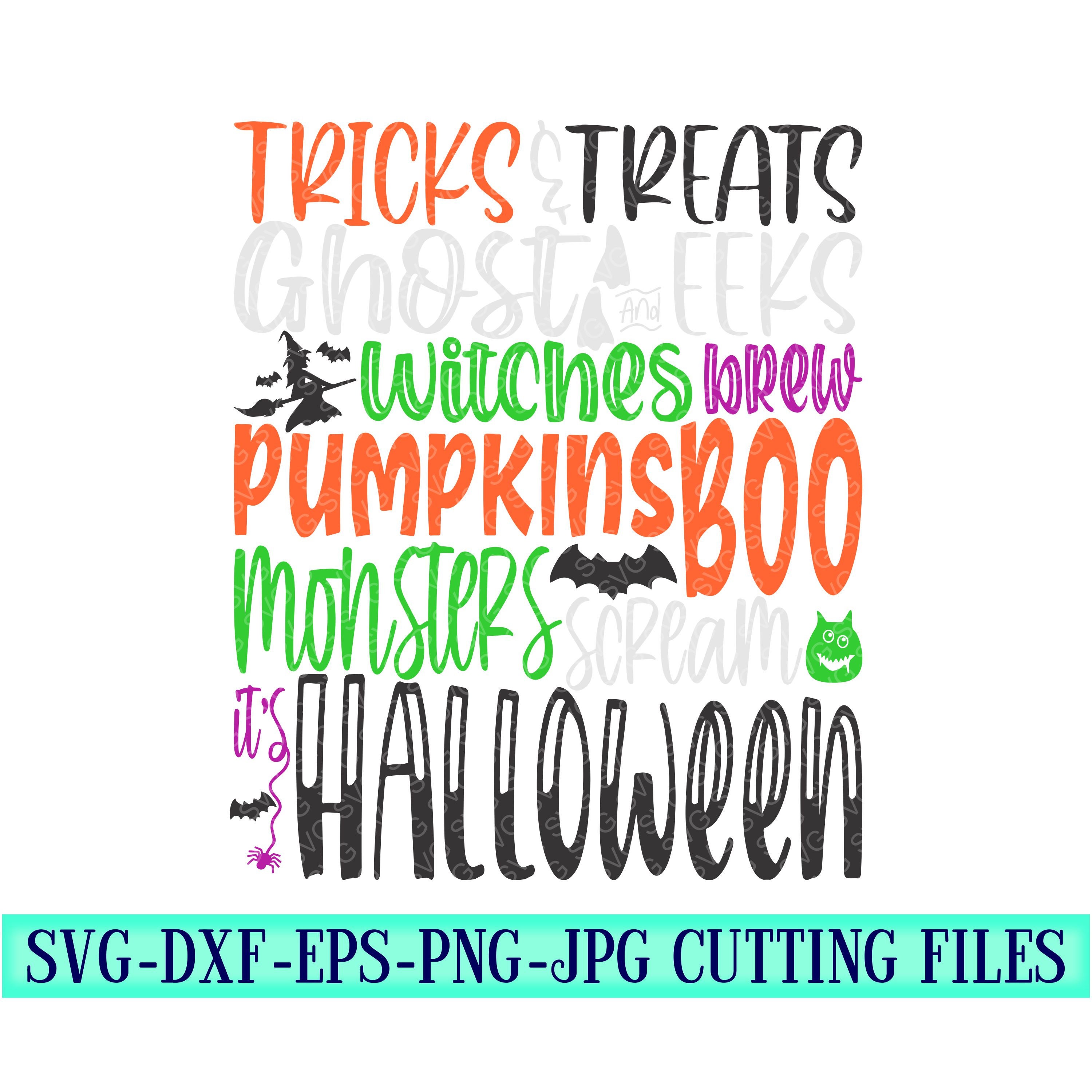 halloween typography Svg, halloween saying svg, halloween Svg Designs