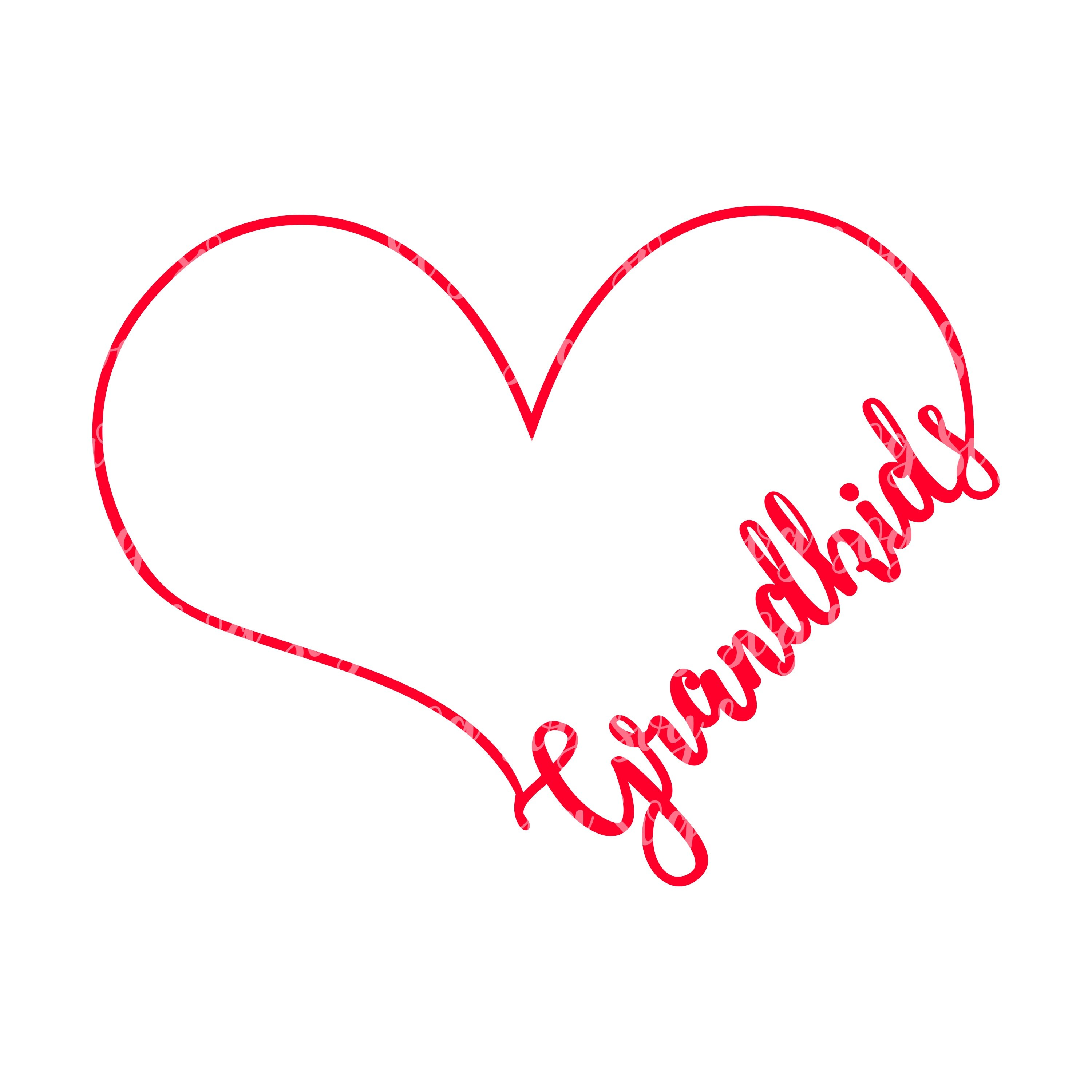 Download Grandkids Love Svg Grandkids Heart Nana Svg Love Svg Heart Svg Tshirt Grandmother Svg Mothers Day Svg Svg For Cricut Silhouette Design