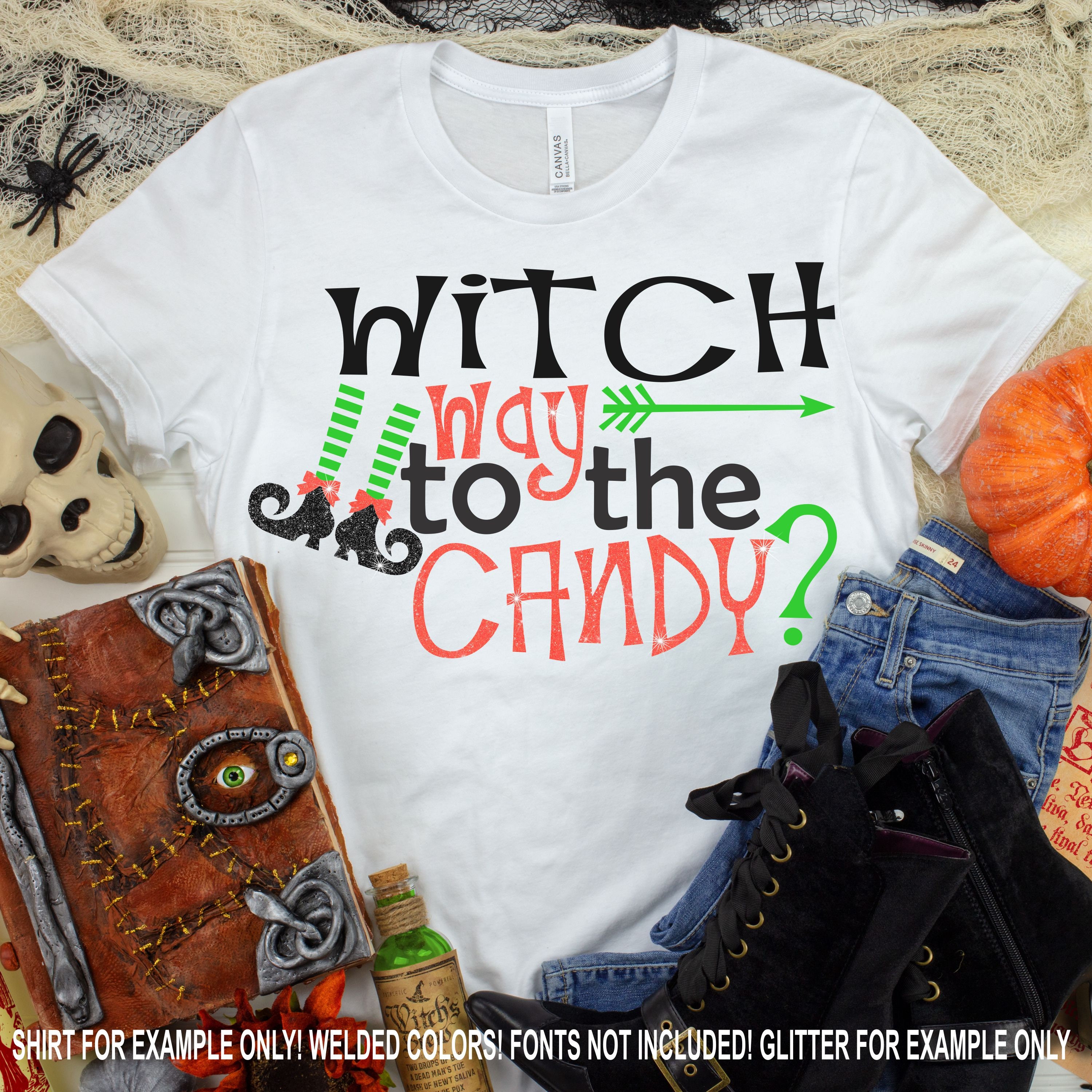 Witch Way To The Candy Svg Halloween Svg Halloween Candy Svgs Halloween Svg Designs Halloween Cut Files Svg For Mobile Cricut Svg