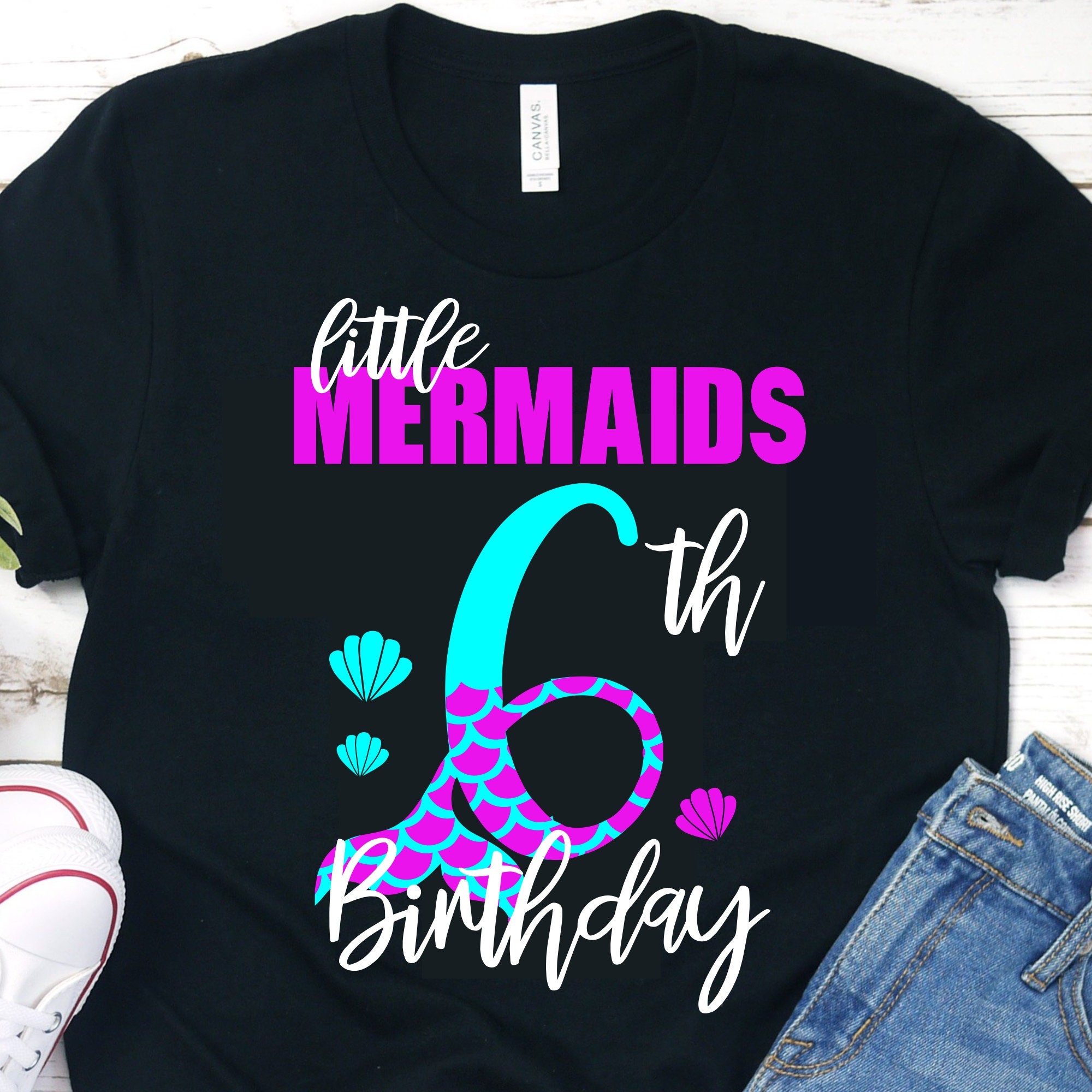 Download My 6th Birthday Mermaid Svg, Eps, Png,Clipart, Cut File ...