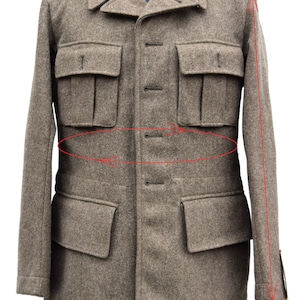 Vintage Schwedische Armee Ausgestattet Wollmantel / Jacke / Tunika WWII M39. NEU, 1940 Bild 7