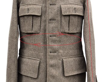 50`s All Sizes Genuine Vintage Swedish Military Wool Grey Jacket 1940`s 
