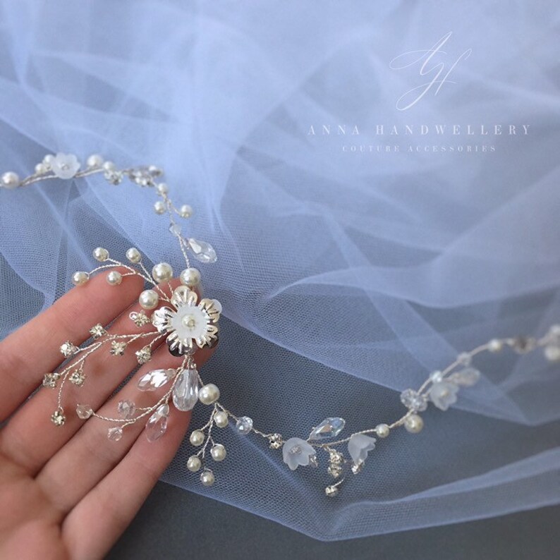 Wedding hair accessories Bridal Wreath Bridal Headpiece Etsy