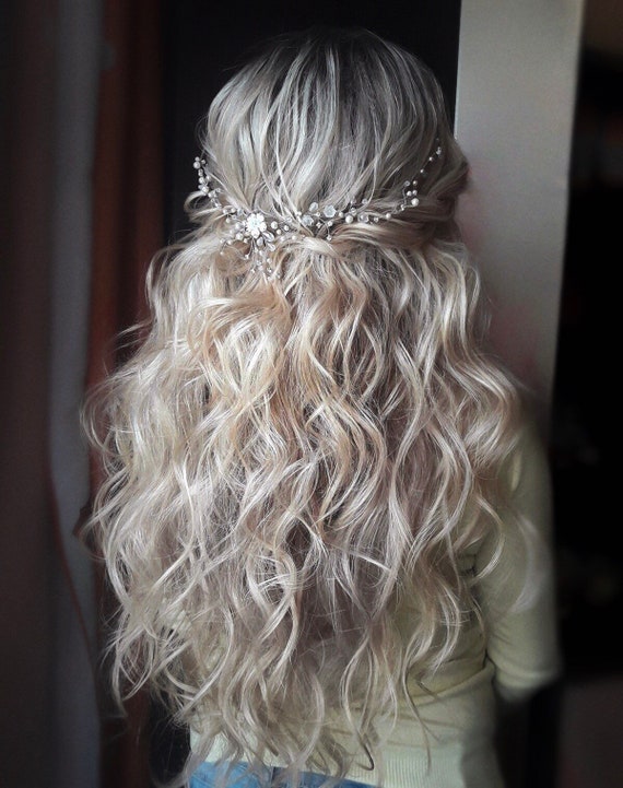 Wedding Hair Accessories Bridal Wreath Bridal Headpiece Etsy
