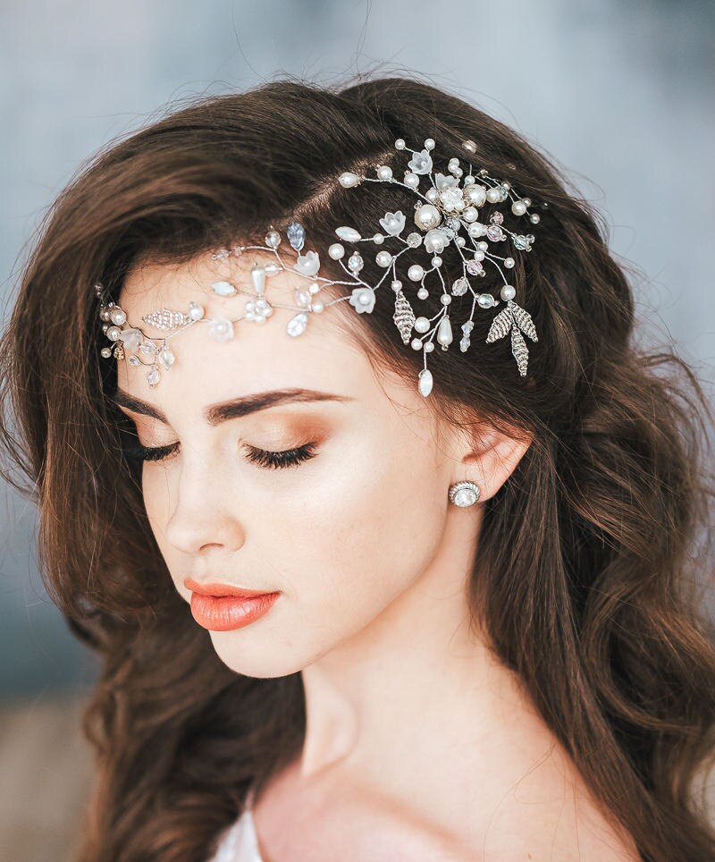 Diadema De Dama Denifery Bride Flower Wedding Hair Vine Perl Diadema De Dama Denifery Bride Flower Wedding Hair Vine Perl