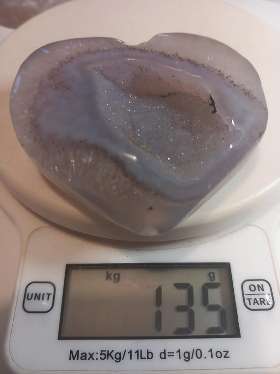 瑪瑙ハート 中サイズ 135g 9x6.5 cm - Etsy 日本