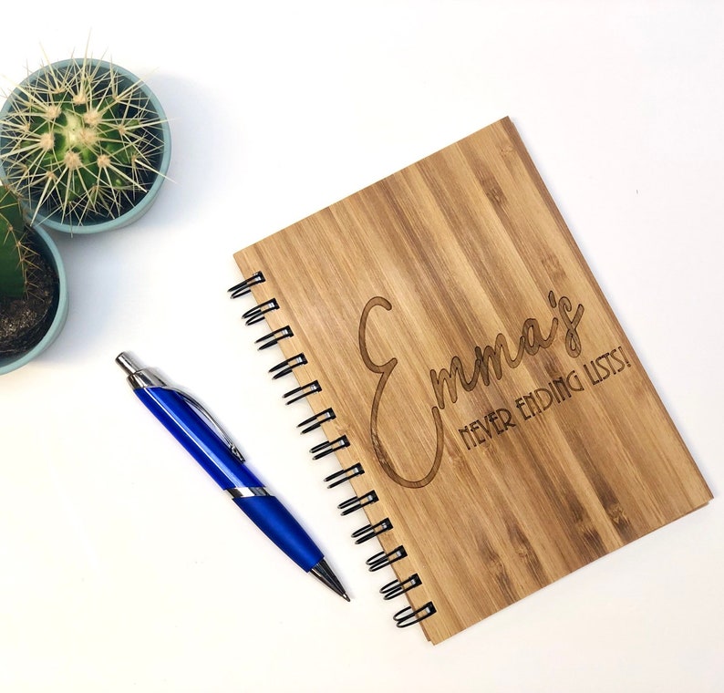 Personalised Notebook / Engraved Note Pad / Writing Jotted / Etsy UK