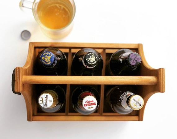 Personalised Beer Caddy / Beer Crate / Engraved Bottle Holder