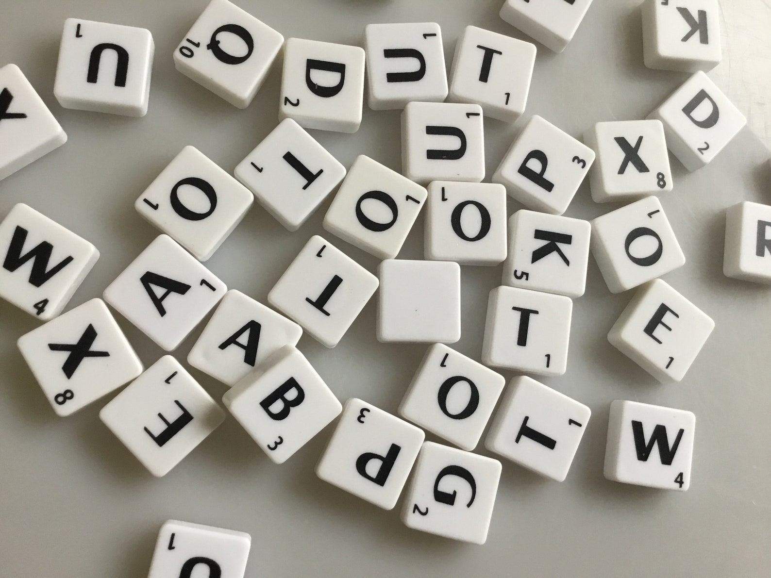 White Plastic Scrabble Tiles for Craft Etsy