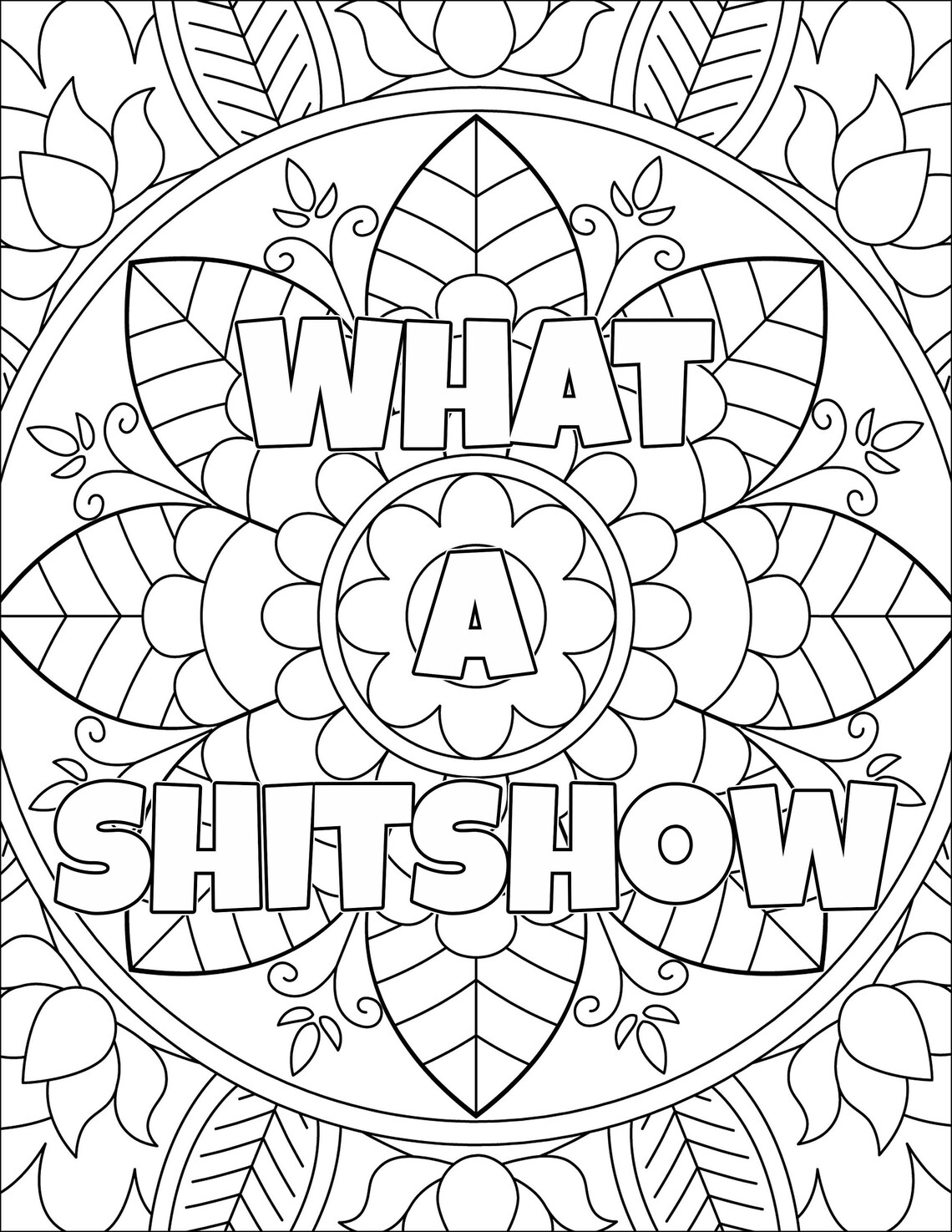 The S Bundle Swearing Cussing Cursing Coloring Sheets Download - Etsy