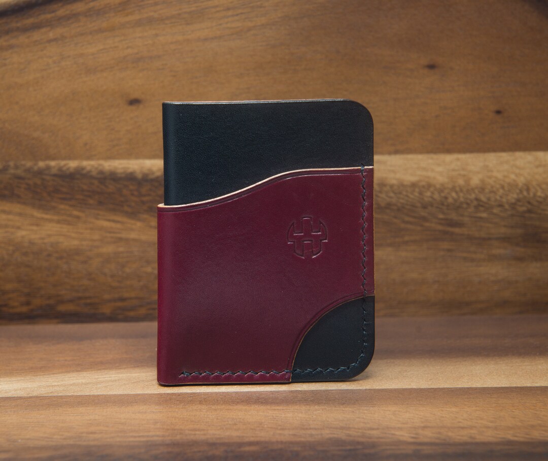 Contemporary Leather Wallet / UK Made Leather Minimalist Etsy