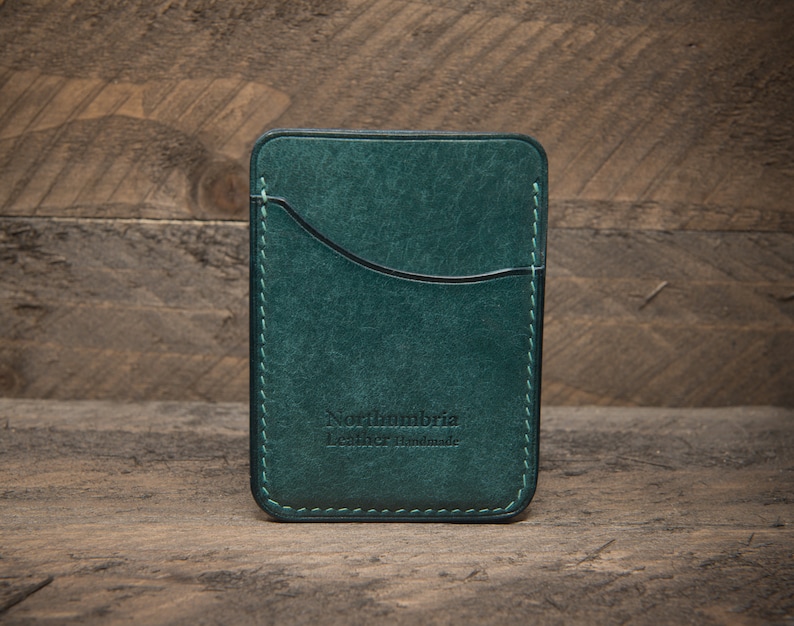 Handmade Leather Card Wallet Etsy UK