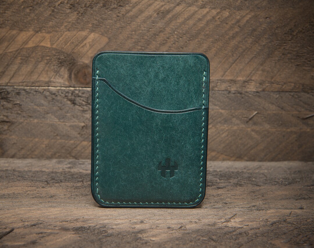 Handmade Leather Card Wallet - Etsy UK