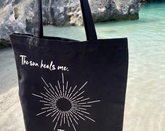 Moon Child Tote Bag in Black
