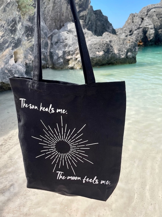 Moon Child Tote Bag in Black