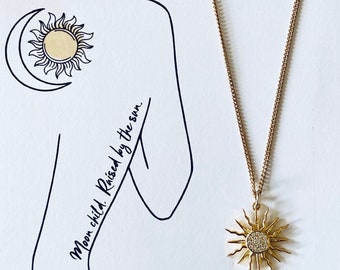 Sun Charm Necklace