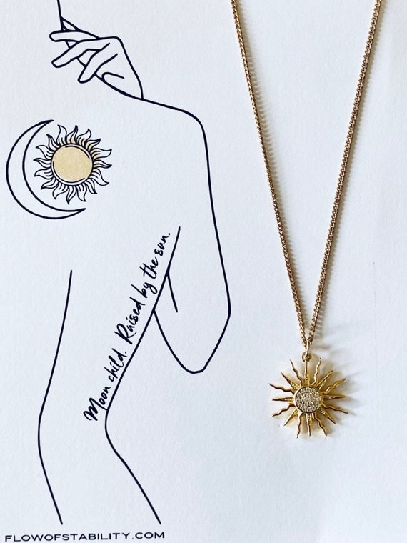 Sun Charm Necklace