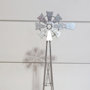 Tabletop Windmill | Tiered Tray Windmill | Desktop Windmill | Farmhouse Windmill